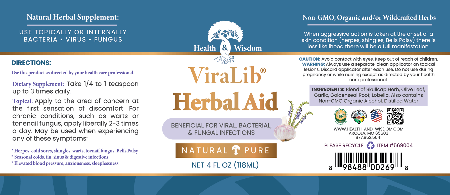 ViraLib Herbal Aid 4 FL OZ