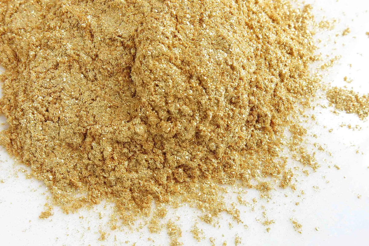 Gold mica pigments powder for cosmetics